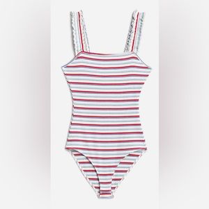 Striped tank bodysuit. Perfect for Memorial Day!